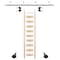 Quiet Glide Ladder 9.92 ft. Unfinish Maple Black Rolling Kit with 8 ft. Rail QG.210-10MA-08-V.08 - alternate 1